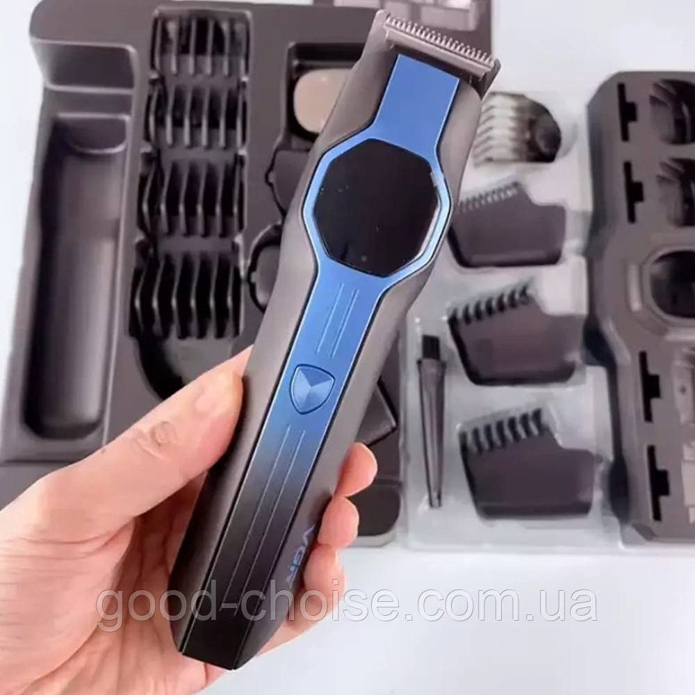 Машинка для стрижки волосся від USB, V-173, Синій / Акумуляторний тример для стрижки / Машинка для волосся, фото 1