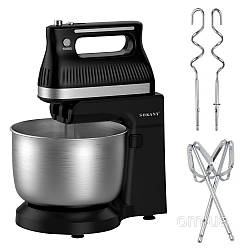 Міксер стаціонарний з чашею 4л, 500Вт, 6 швидкостей, SK-6663 / Кухонний міксер електричний / Міксер-тістоміс