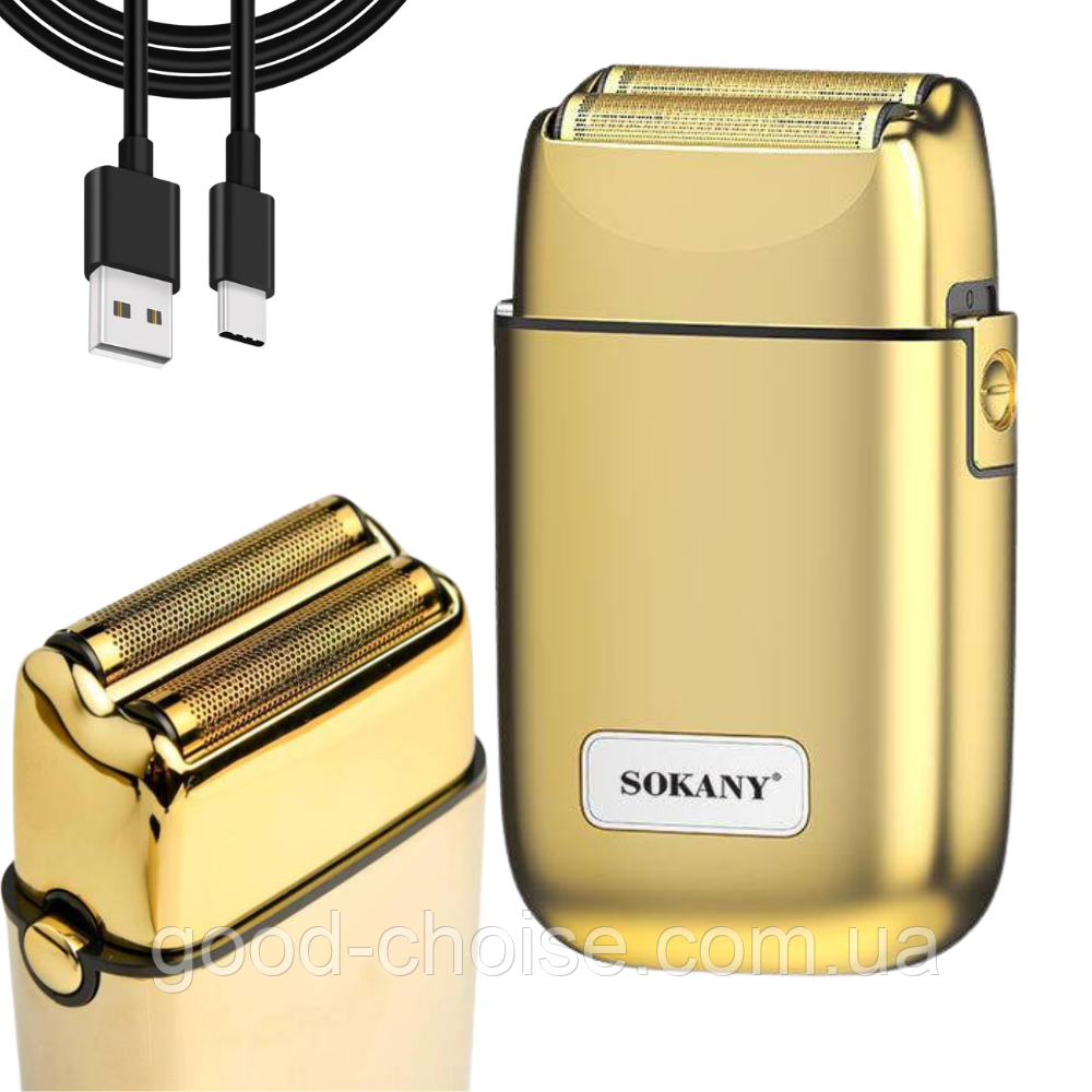 Електробритва для гоління з USB SK-384 / Акумуляторна бритва / Бритва для сухого гоління, фото 1