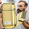 Електробритва для гоління з USB SK-384 / Акумуляторна бритва / Бритва для сухого гоління, фото 7