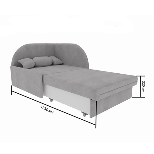 Дитяче крісло ліжко Ріо, розкладний кутовий диван Rio для дітей комплект з шухлядою 1700х800