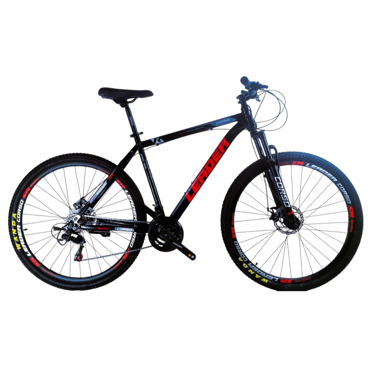 Велосипед спортивний 29 дюймів (рама 21", Shimano 21 швидкість, зібраний на 75%) Corso «Leader» LD-62300