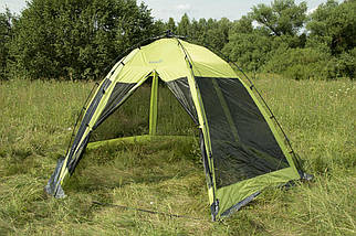 Шатро Norfin Lund | Напівавтоматичний каркасний тент-намет, надійний захист від сонця та комах під час відпочинку на природі, фото 4