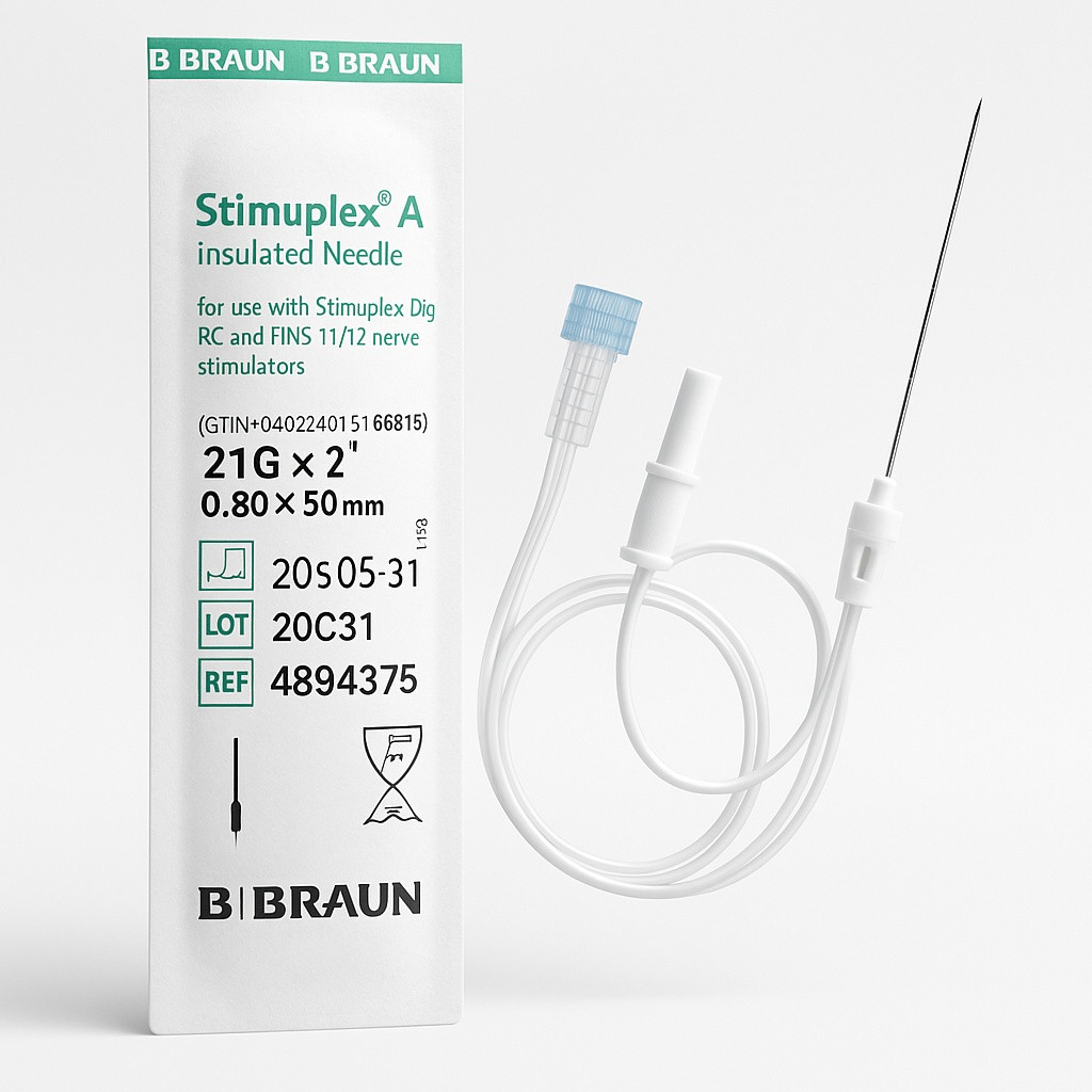 Стимулююча голка B. Braun Stimuplex® A 21G × 50 мм