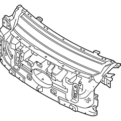 Внушня панель решітки радіатора Ford F-150 Lightning (22-) NL3Z-2616D673-B / NL3Z-2616D673-A