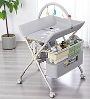 Столик пеленатор для пеленания новорожденных с органайзером для вещей и косметики Пеленальный столик