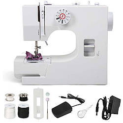 Домашня швейна машинка з педаллю, від мережі, YASM-825 / Портативна швейна машинка з оверлоком