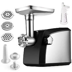 Електрична м'ясорубка із соковижималкою, 3800 Вт, Rainberg RB-673A / Електром'ясорубка / Кухонна м'ясорубка