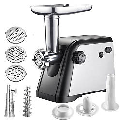 Електром'ясорубка із соковижималкою, 3000W, Rainberg RB-672 / Електрична м'ясорубка із насадкою для ковбас