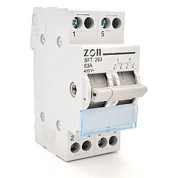 Voltronic SF219G-2P-63A автоматический выключатель с прозрачной крышкой и общим выходом