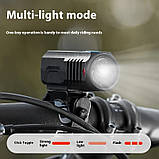 Комплект велосипедних ліхтарів USB передній і задній, LED ліхтарі для велосипеда, зарядка Type-C, легкі велоліхтарі для ночі, фото 2