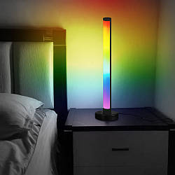 Світлодіодна RGB-лампа від USB, HU-815 / Кольорова лампа райдужна / RGB світильник / Підлогова РГБ лампа