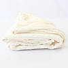 Двоспальний плед-покривало 230х200см, "Шарпей", Молочний / Велюрове покривало на ліжко, фото 9