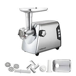 Електрична м'ясорубка 3800Вт, SK-06006 / Шнекова електром'ясорубка / Кухонна м'ясорубка