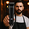 Бездротова машинка для стрижки 4 насадки, з USB, SK-16032 / Тример для волосся / Акумуляторна машинка, фото 5