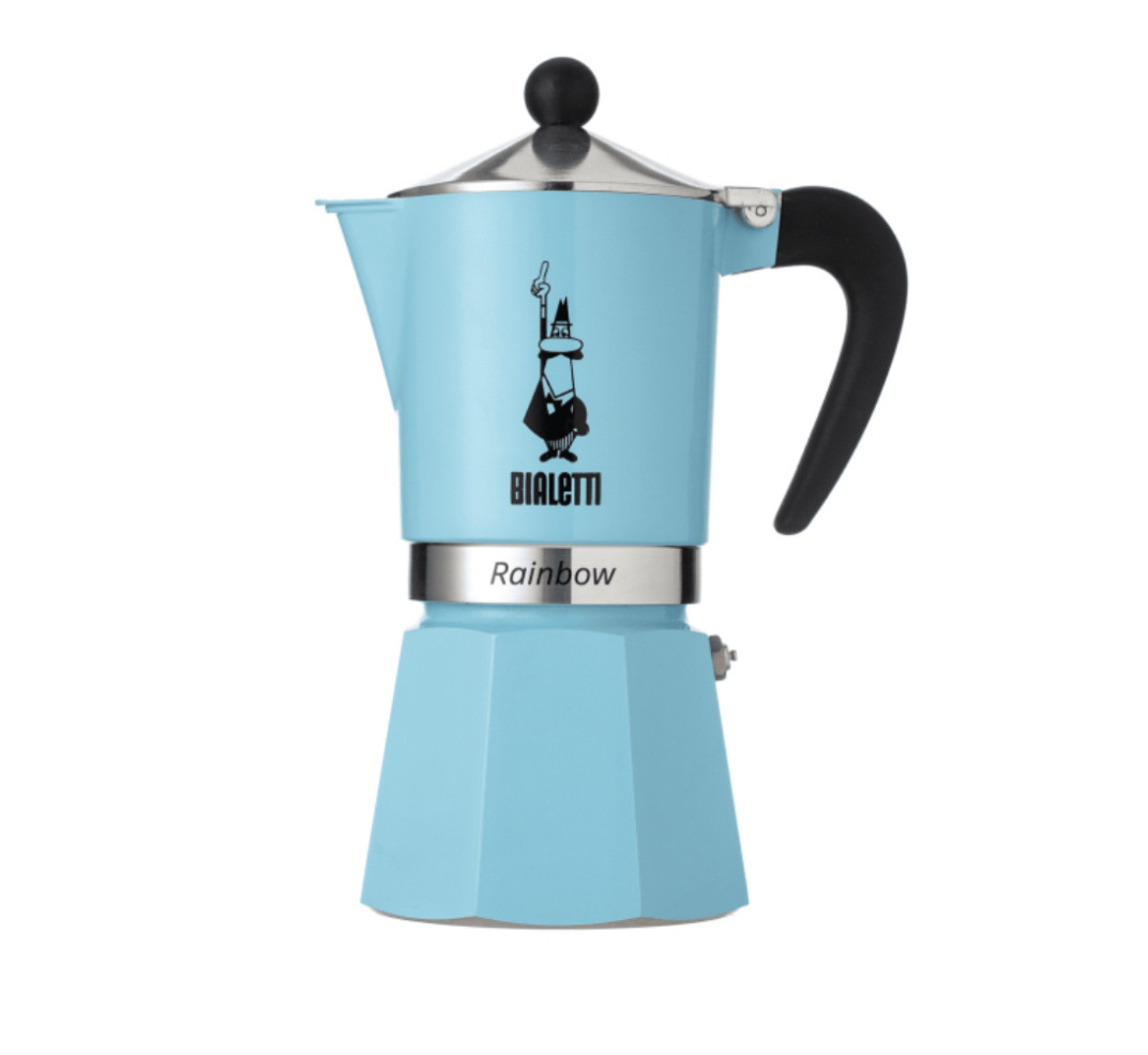Кавоварка гейзерна Bialetti Rainbow Blue (6ч) 990005043, фото 1