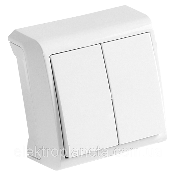 Вимикач 2 відкр. VERA IP20 (білий)