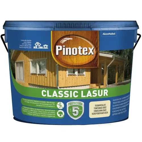 Pinotex Classic Lasur для просочення дерев'яних поверхонь безбарвний 10л