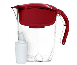 Глечик фільтр для води AquaKut Сигма 3,7л (червоний) з механічним лічильником