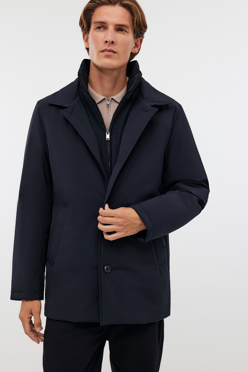 Утеплена чоловіча куртка у класичному стилі Baon B5324507 чорна S, фото 1