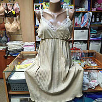 Найзручніша нічнушка для пологів 48-50 на кліпсі для годування преміум бавовна рубчик