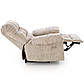 Крісло реклайнер Amore бежева тканина з електроприводом для відпочинку, фото 5