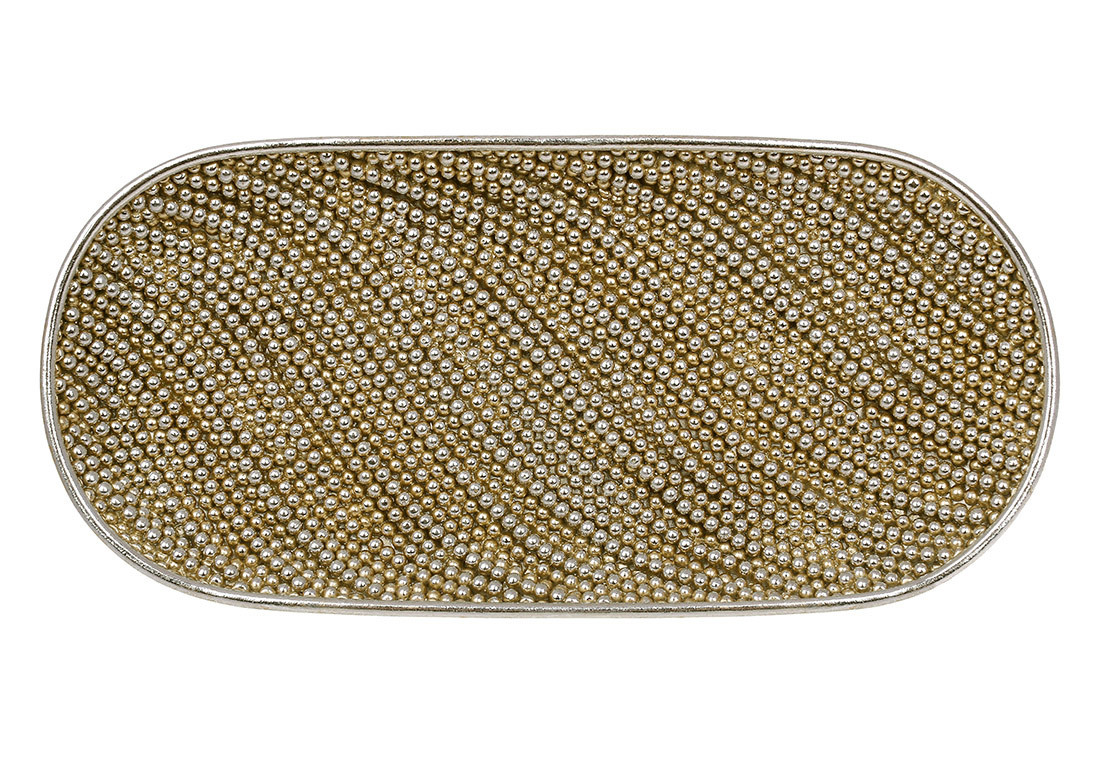 Декоративна страва Pearl 26*12*2.5 см, колір — шампань, (459-073)