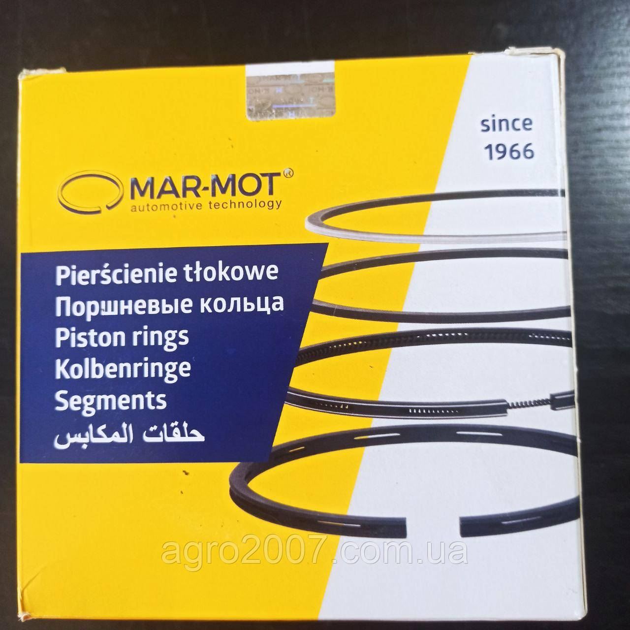 Кільця поршневі МТЗ, ЮМЗ Д 65,Д 240 (5 кіл.) MAR-MOT М/К (вир-во Польща), фото 1