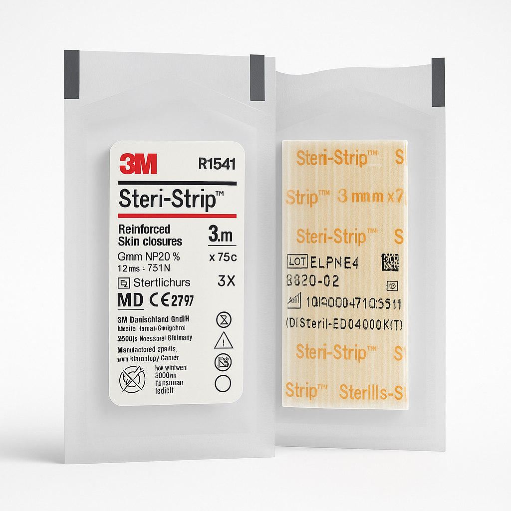 Стрічки для безшовних закритих ран ЗМ Steri-Strip R1541, розмір 6 мм х 75 мм