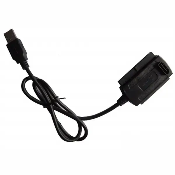 Універсальний адаптер для підключення жорстких дисків SATA та IDE 2.5"/3.5" через USB з зовнішнім живленням, фото 1