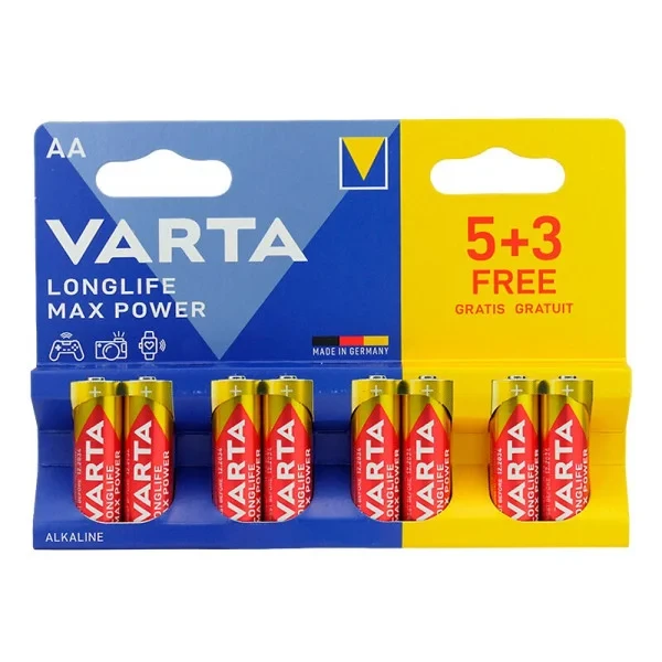 Батарейка Varta Longlife Max Power AA/LR06 BL 8 шт, фото 1