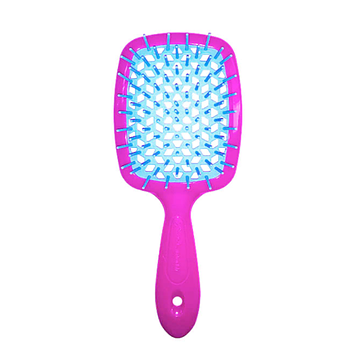Щітка для волосся Janeke Superbrush With Soft Moulded Tips, фуксія з блакитним (86SP226 FUX)