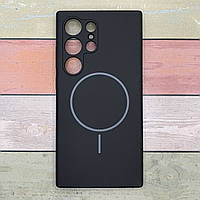 Чехол для Samsung S24 Ultra противоударный Silicone Cover Lakshmi Full Camera with MagFit, черный матовый