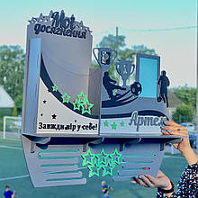 Медальниця футбол. Тримач для медалей футбол. Медальниця футболісту. Поличка для футболіста. Дипломниця