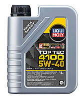Оригінальна німецька моторна олива Liqui Moly Top Tec 4100 5W-40 1л (7500/9510) синтетична у двигун бензин дизель газ