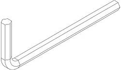 Шестигранний ключ (4 мм) 50388 (Hullavator Pro) (TH 1500050388)