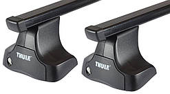 Багажник на гладкий дах Thule Squarebar для Renault Clio (mkII) 1998-2012 / Symbol (mkI-mkII) 1999-2013 (TH