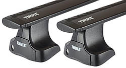 Багажник на гладкий дах Thule Wingbar Black для Renault Clio (mkII) 1998-2012 / Symbol (mkI-mkII) 1999-2013