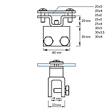Затискач фальцевий для смуги до 30 мм, фото 3