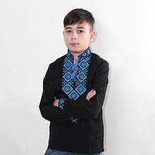 Вишиванка для хлопчиків "Олександр" Чорний льон