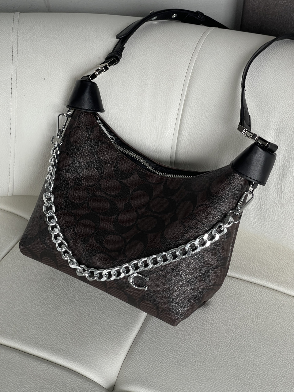 Сумка жіноча Coach Juliet Shoulder Bag Коричнева, фото 1