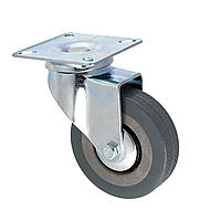 Опора колісна, сiра, 100 мм