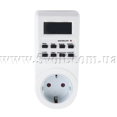 Програмоване реле часу з розеткою, фото 1