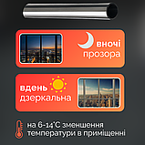 Сонцезахисна плівка на вікна, дзеркальна плівка на вікно, дзеркальна плівка на вікна від сонця Hechpro (SUN01), фото 3