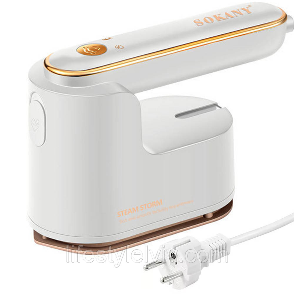 Ручний відпарювач 1200Вт, 125мл, SK-3069W / Дорожня праска парова / Відпарювач для одягу, фото 1