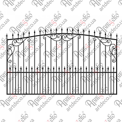 Кована огорожа, паркан.3000х1820 (КО-06) КОМПЛЕКТ ЕЛЕМЕНТІВ