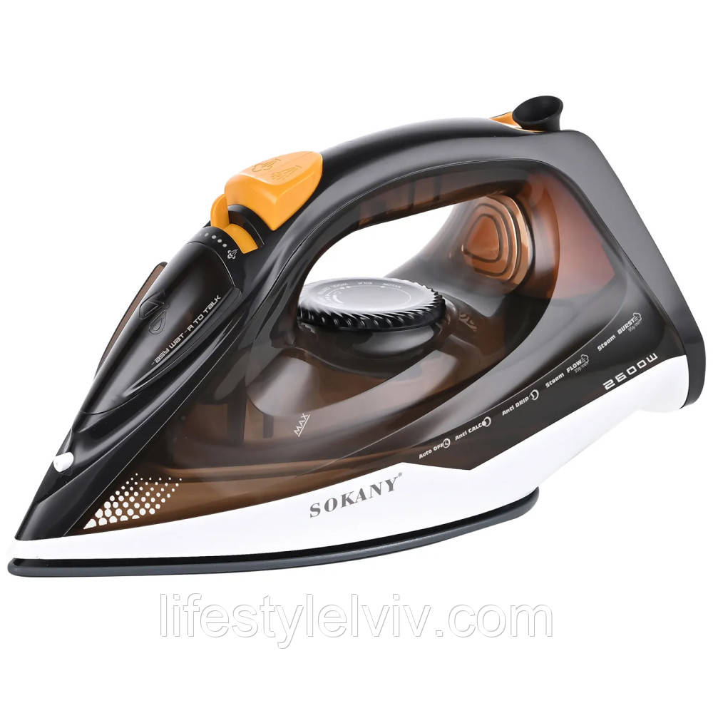 Парова праска, 2600Вт, 300мл, SK-YD-2125 / Електрична праска з керамічним покриттям / Електропраска, фото 1