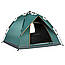 Намет автоматичний 4-місний, 220х220х145 см, G-Tent, Зелений/ Туристичний намет/намет для, фото 3