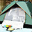 Намет автоматичний 4-місний, 220х220х145 см, G-Tent, Зелений/ Туристичний намет/намет для, фото 4