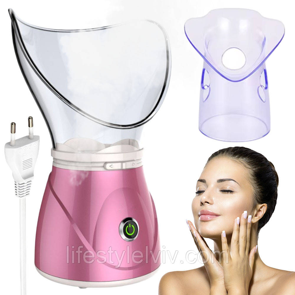 Сауна для обличчя 2в1 Facial Steamer SK-1080, Рожевий/Прилад для інгаляцій, омолодження та зволоження шкіри/, фото 1